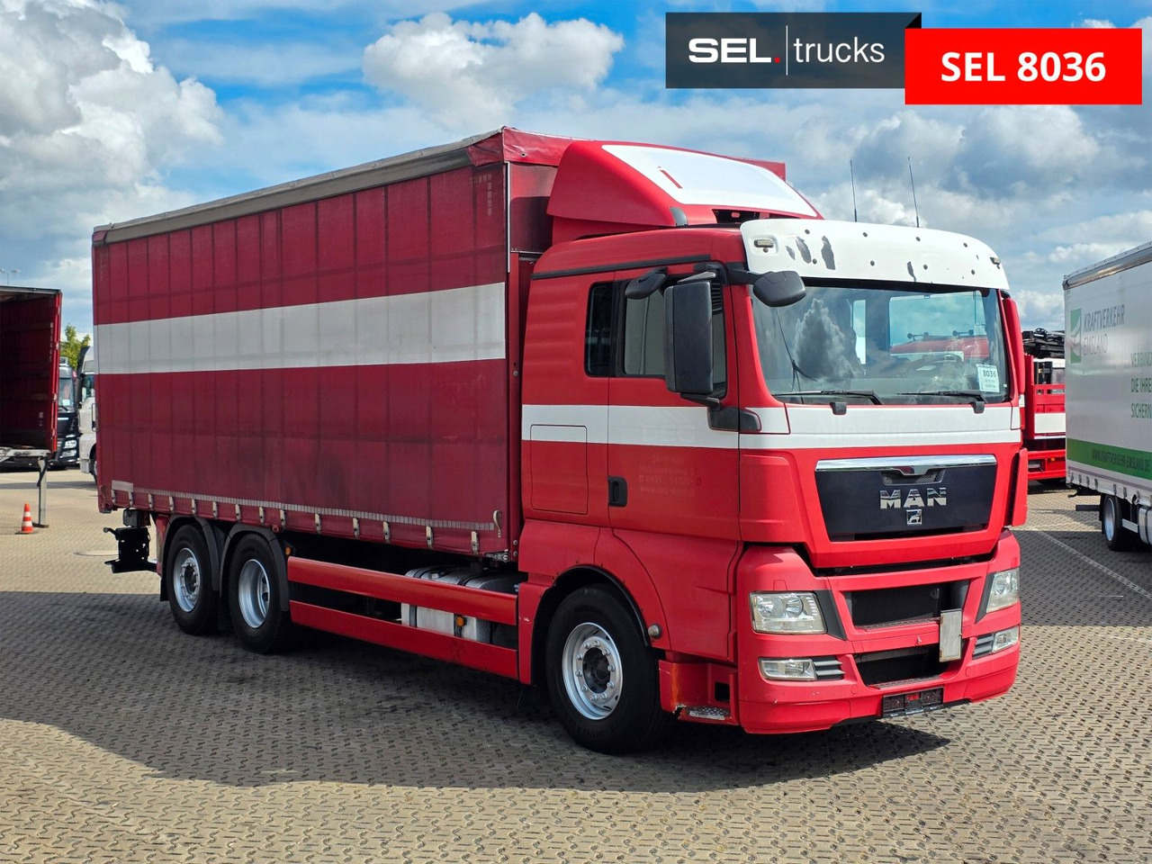 MAN TGX 26.360 6X2-2 LL / Intarder / Ldbw /Lenkachse - Ponyvás teherautó: 3 kép. MAN TGX 26.360 6X2-2 LL / Intarder / Ldbw /Lenkachse - Ponyvás teherautó: 3 kép.