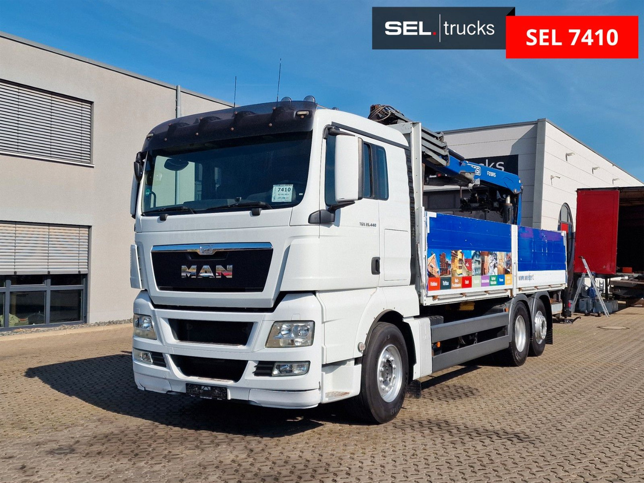 MAN TGX 26.440 6X2-2 LL /Intarder /Fassi /Lenkachse - Darus autó: 1 kép. MAN TGX 26.440 6X2-2 LL /Intarder /Fassi /Lenkachse - Darus autó: 1 kép.