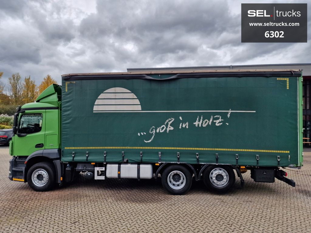 Ponyvás teherautó Mercedes-Benz Antos 2536 L / LENKACHSE / STERZANTE: 8 kép.