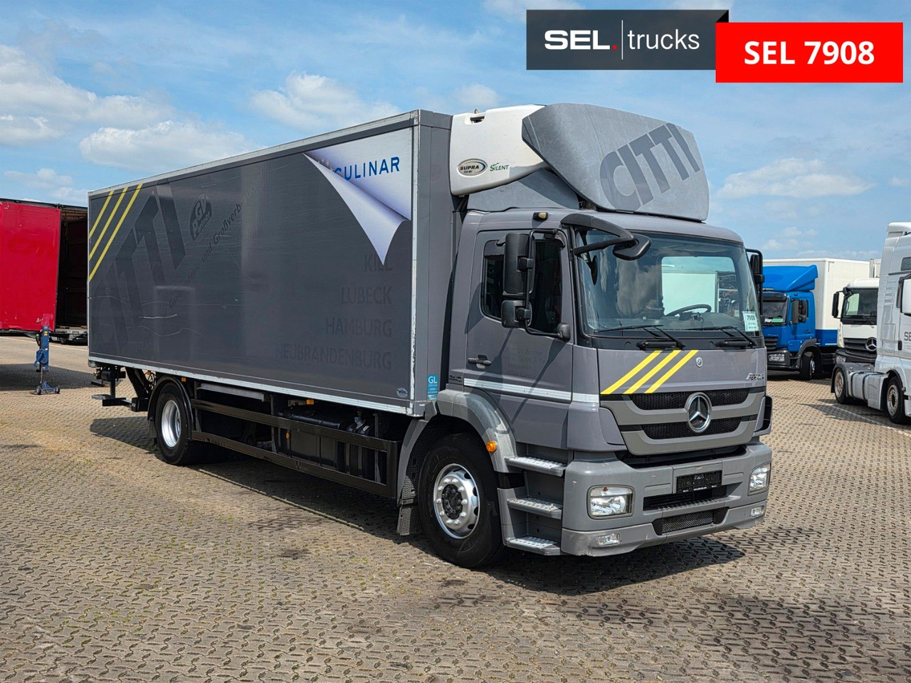 Mercedes-Benz Axor 1824L / Ladebordwand / Carrier Supra 950Mt - Hűtős teherautó: 3 kép. Mercedes-Benz Axor 1824L / Ladebordwand / Carrier Supra 950Mt - Hűtős teherautó: 3 kép.