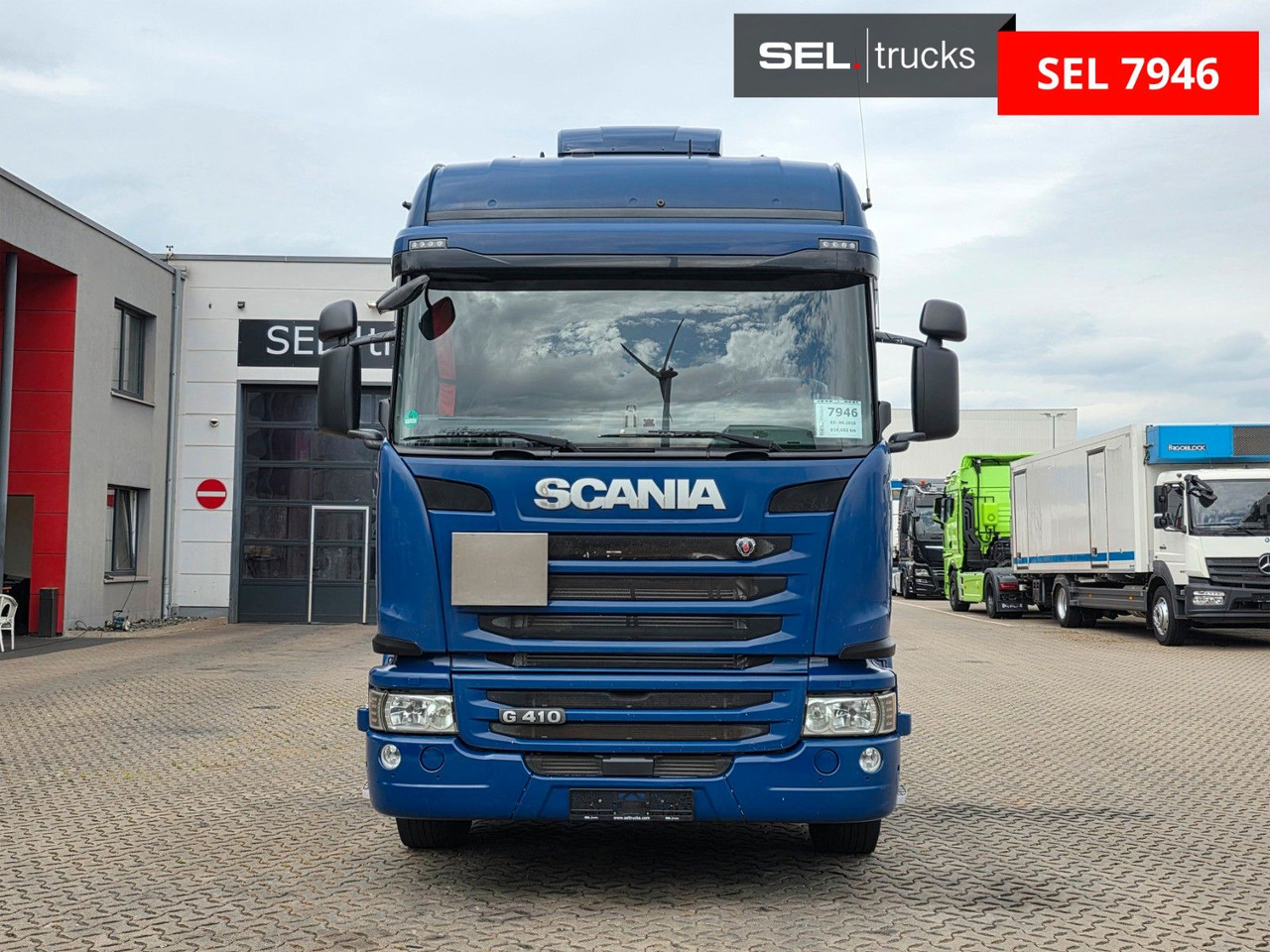 Scania G 410 LB6X2*4MNB / Retarder/PTO/ADR/Lenkachse - Cserefelépítményes teherautó: 2 kép. Scania G 410 LB6X2*4MNB / Retarder/PTO/ADR/Lenkachse - Cserefelépítményes teherautó: 2 kép.