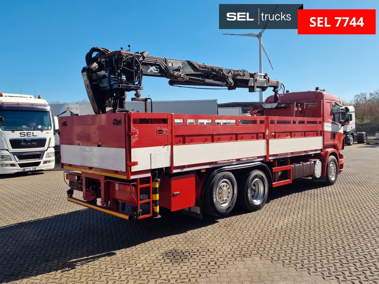 Scania R 340 LB6X2*4MNA /Retarder /HIAB 166K /Lenkachse - Darus autó: 5 kép. Scania R 340 LB6X2*4MNA /Retarder /HIAB 166K /Lenkachse - Darus autó: 5 kép.