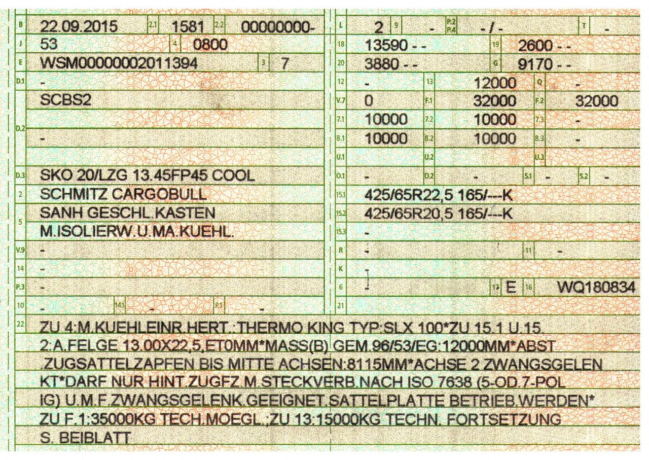 Félpótkocsi hűtős Schmitz Cargobull SKO 20/LZG 13.45 FP45 COOL / Thermo King SLX 100: 47 kép.