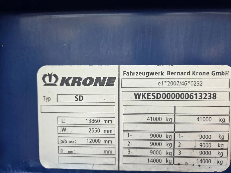 Krone SD NL TRAILER 16x IN STOCK lízing Krone SD NL TRAILER 16x IN STOCK: 12 kép.