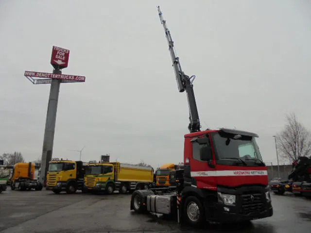 Renault T460 + HIAB 158 E5 - Nyergesvontató: 3 kép. Renault T460 + HIAB 158 E5 - Nyergesvontató: 3 kép.
