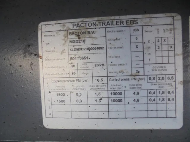 Pótkocsi dobozos Pacton MXD218: 17 kép. Pótkocsi dobozos Pacton MXD218: 17 kép.