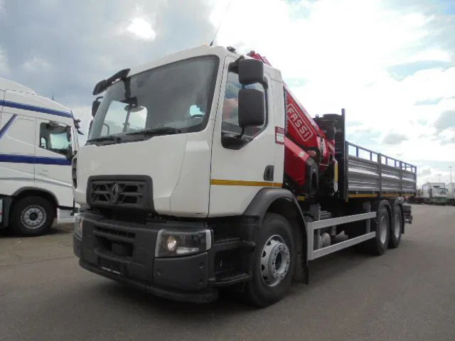 Renault 320 6X4 + FASSI F245 DEMO UNUSED NL TRUCK - Platós teherautó, Darus autó: 1 kép. Renault 320 6X4 + FASSI F245 DEMO UNUSED NL TRUCK - Platós teherautó, Darus autó: 1 kép.