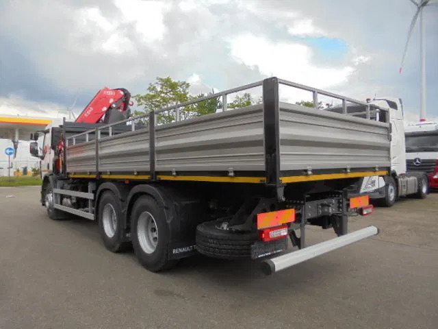 Renault 320 6X4 + FASSI F245 DEMO UNUSED NL TRUCK - Platós teherautó, Darus autó: 4 kép. Renault 320 6X4 + FASSI F245 DEMO UNUSED NL TRUCK - Platós teherautó, Darus autó: 4 kép.
