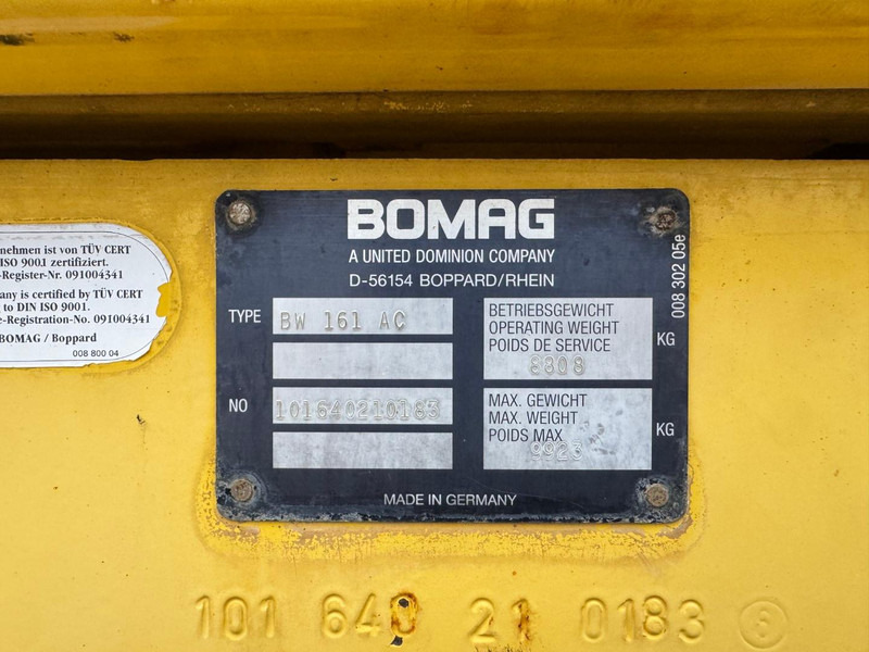 Kombihenger Bomag BW 161 AC: 6 kép. Kombihenger Bomag BW 161 AC: 6 kép.