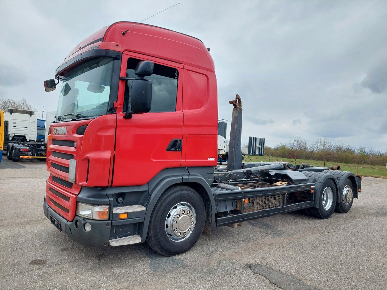 Scania R 400 LB 6x2/4 Meiller RK 20.65 - Horgos rakodó teherautó: 3 kép. Scania R 400 LB 6x2/4 Meiller RK 20.65 - Horgos rakodó teherautó: 3 kép.