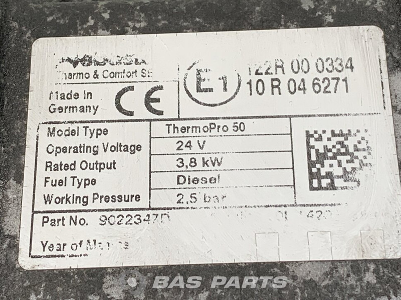 Webasto TP50 Standkachel A 001 830 31 20 - Fűtés/ Szellőzés gep - Teherautó: 5 kép. Webasto TP50 Standkachel A 001 830 31 20 - Fűtés/ Szellőzés gep - Teherautó: 5 kép.