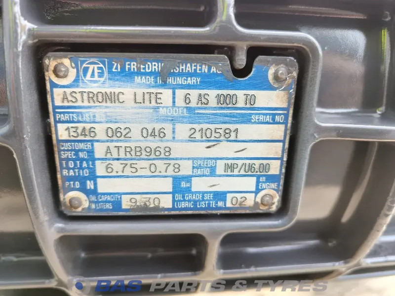 ZF DAF 6AS1000 TO Versnellingsbak 6AS1000 TO - Sebességváltó - Teherautó: 5 kép. ZF DAF 6AS1000 TO Versnellingsbak 6AS1000 TO - Sebességváltó - Teherautó: 5 kép.