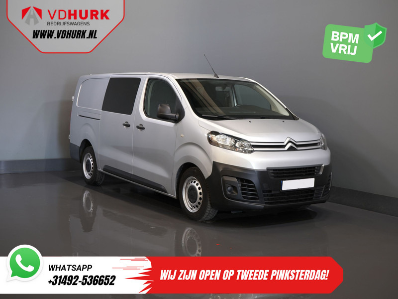 Citroën Jumpy 2.0 HDI 125 pk BPM VRIJ! DC Dubbel Cabine Climate/ Carplay/ Cruise/ Navi/ Trekhaak/ PDC - Kis furgon, Duplakabinos kisteherautó: 1 kép. Citroën Jumpy 2.0 HDI 125 pk BPM VRIJ! DC Dubbel Cabine Climate/ Carplay/ Cruise/ Navi/ Trekhaak/ PDC - Kis furgon, Duplakabinos kisteherautó: 1 kép.