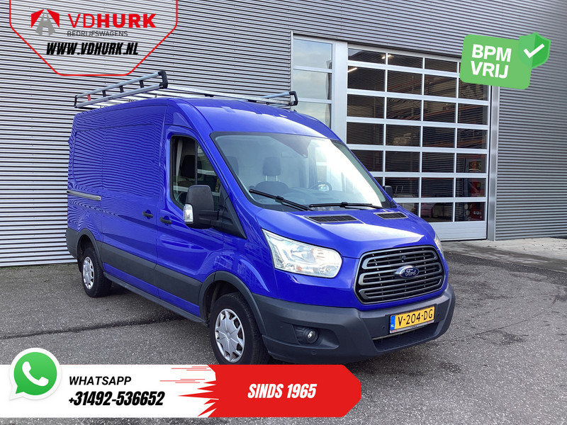 Ford Transit 2.0 TDCI 130 pk L2H2 Trend NL Auto/ 2xSchuifdeur/ Imperaal + Ladder/ Inrichting/ Cruise/ Camera/ Trekhaak/ PDC/ Airco - Kis furgon: 1 kép. Ford Transit 2.0 TDCI 130 pk L2H2 Trend NL Auto/ 2xSchuifdeur/ Imperaal + Ladder/ Inrichting/ Cruise/ Camera/ Trekhaak/ PDC/ Airco - Kis furgon: 1 kép.