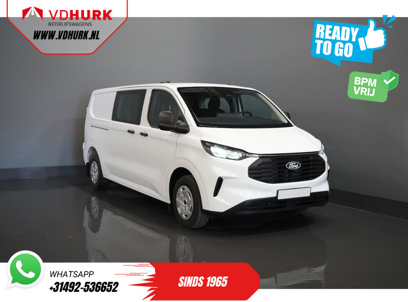 Ford Transit Custom 320 2.0 TDCI 136 pk L2 BPM VRIJ! DC Dubbel Cabine/ 5 jaar/200.000 km Garantie/ Carplay/ Climate/ Camera/ PDC/ Cruise - Kis furgon, Duplakabinos kisteherautó: 1 kép. Ford Transit Custom 320 2.0 TDCI 136 pk L2 BPM VRIJ! DC Dubbel Cabine/ 5 jaar/200.000 km Garantie/ Carplay/ Climate/ Camera/ PDC/ Cruise - Kis furgon, Duplakabinos kisteherautó: 1 kép.