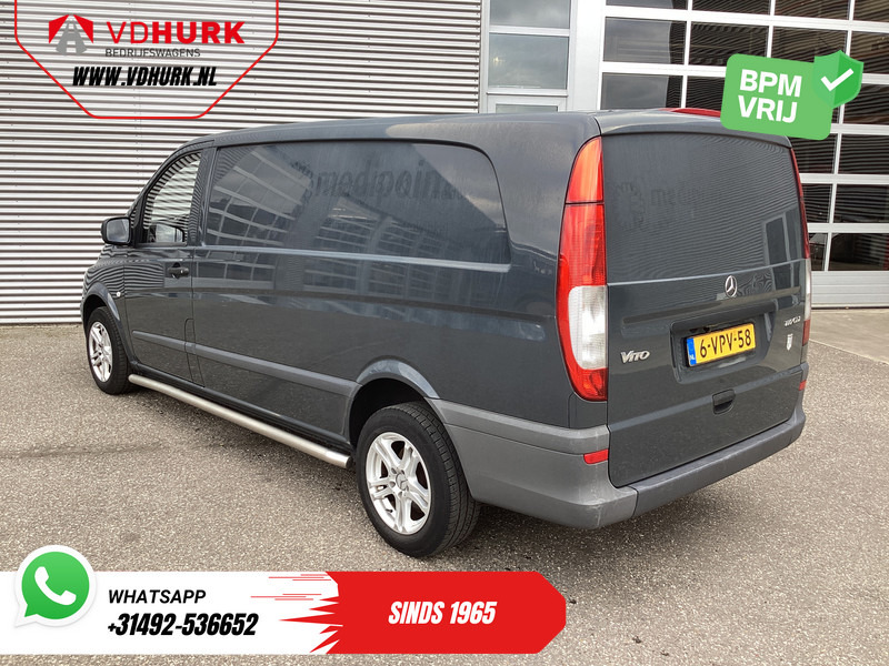 Mercedes-Benz Vito 110 CDI L3 EXPORT NL Auto/ APK 02-2026/ Airco/ LMV/ Sidebars/ Betimmering/ Radio - Kis furgon: 2 kép. Mercedes-Benz Vito 110 CDI L3 EXPORT NL Auto/ APK 02-2026/ Airco/ LMV/ Sidebars/ Betimmering/ Radio - Kis furgon: 2 kép.