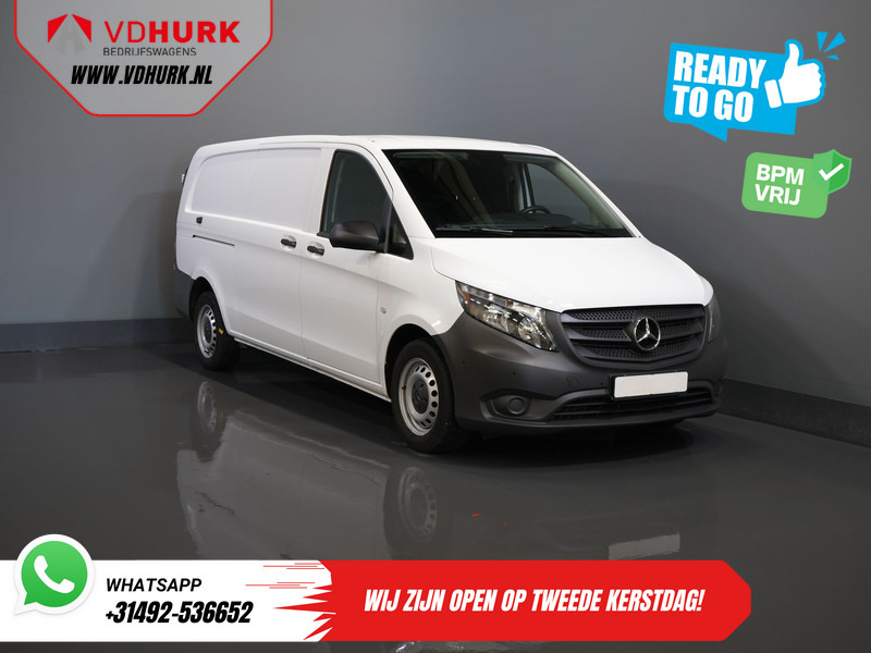 Mercedes-Benz Vito 116 CDI Aut. L3 XL BPM VRIJ! Carplay/ Stoelverw./ 270Gr. Deuren/ Cruise/ Airco/ Navi/ Camera/ PDC - Kis furgon: 1 kép. Mercedes-Benz Vito 116 CDI Aut. L3 XL BPM VRIJ! Carplay/ Stoelverw./ 270Gr. Deuren/ Cruise/ Airco/ Navi/ Camera/ PDC - Kis furgon: 1 kép.