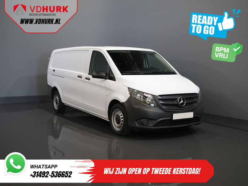Mercedes-Benz Vito 116 CDI Aut. L3 XL BPM VRIJ! Carplay/ Stoelverw./ 270Gr. Deuren/ Cruise/ Airco/ Navi/ Camera/ PDC - Kis furgon: 1 kép. Mercedes-Benz Vito 116 CDI Aut. L3 XL BPM VRIJ! Carplay/ Stoelverw./ 270Gr. Deuren/ Cruise/ Airco/ Navi/ Camera/ PDC - Kis furgon: 1 kép.