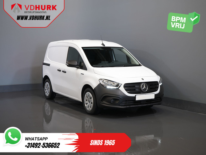 Mercedes-Benz eCitan 51 kWh 284km WLTP CarPlay/ Climate/ Stoelverw./ Betimmerd/ Cruise/ PDC/ DAB - Furgon, Elektromos kisteherautó: 1 kép. Mercedes-Benz eCitan 51 kWh 284km WLTP CarPlay/ Climate/ Stoelverw./ Betimmerd/ Cruise/ PDC/ DAB - Furgon, Elektromos kisteherautó: 1 kép.