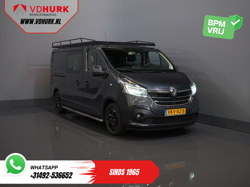 Renault Trafic 2.0 dCi 145 pk Aut. L2 DC Dubbel Cabine BPM VRIJ! 2xSchuifdeur/ LED/ Stoelverw./ Climate/ Cruise/ Imperiaal/ Sidebars/ Trekhaak/ - Kis furgon, Duplakabinos kisteherautó: 1 kép. Renault Trafic 2.0 dCi 145 pk Aut. L2 DC Dubbel Cabine BPM VRIJ! 2xSchuifdeur/ LED/ Stoelverw./ Climate/ Cruise/ Imperiaal/ Sidebars/ Trekhaak/ - Kis furgon, Duplakabinos kisteherautó: 1 kép.