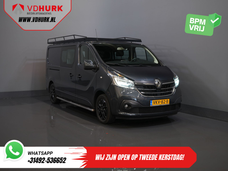 Renault Trafic 2.0 dCi 145 pk Aut. L2 DC Dubbel Cabine BPM VRIJ! 2xSchuifdeur/ LED/ Stoelverw./ Climate/ Cruise/ Imperiaal/ Sidebars/ Trekhaak/ - Kis furgon, Duplakabinos kisteherautó: 1 kép. Renault Trafic 2.0 dCi 145 pk Aut. L2 DC Dubbel Cabine BPM VRIJ! 2xSchuifdeur/ LED/ Stoelverw./ Climate/ Cruise/ Imperiaal/ Sidebars/ Trekhaak/ - Kis furgon, Duplakabinos kisteherautó: 1 kép.