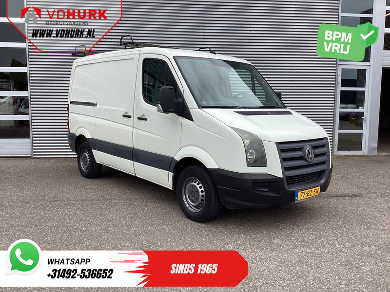 Volkswagen Crafter 35 2.5 TDI EXPORT ONLY Riem V.V/ APK 5-2026/ Imperiaal/ Gev.stoel/ 2.8T trekverm./ Navi/ Trekhaak/ Airco - Furgon: 1 kép. Volkswagen Crafter 35 2.5 TDI EXPORT ONLY Riem V.V/ APK 5-2026/ Imperiaal/ Gev.stoel/ 2.8T trekverm./ Navi/ Trekhaak/ Airco - Furgon: 1 kép.