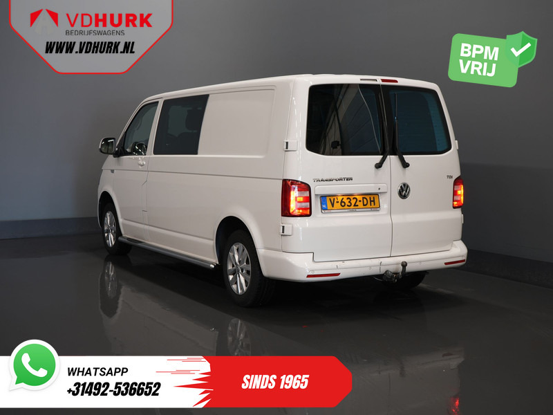 Volkswagen Transporter T6 2.0 TDI 150 pk DSG Aut. L2 Highline E6 DC Dubbel Cabine BPM VRIJ! Carplay/ Alarm/ Leder/ Cruise/ PDC/ Sidebars/ Trekhaak/ LMV - Kis furgon, Duplakabinos kisteherautó: 2 kép. Volkswagen Transporter T6 2.0 TDI 150 pk DSG Aut. L2 Highline E6 DC Dubbel Cabine BPM VRIJ! Carplay/ Alarm/ Leder/ Cruise/ PDC/ Sidebars/ Trekhaak/ LMV - Kis furgon, Duplakabinos kisteherautó: 2 kép.