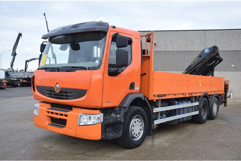 Renault Premium 410 - Platós teherautó, Darus autó: 2 kép. Renault Premium 410 - Platós teherautó, Darus autó: 2 kép.