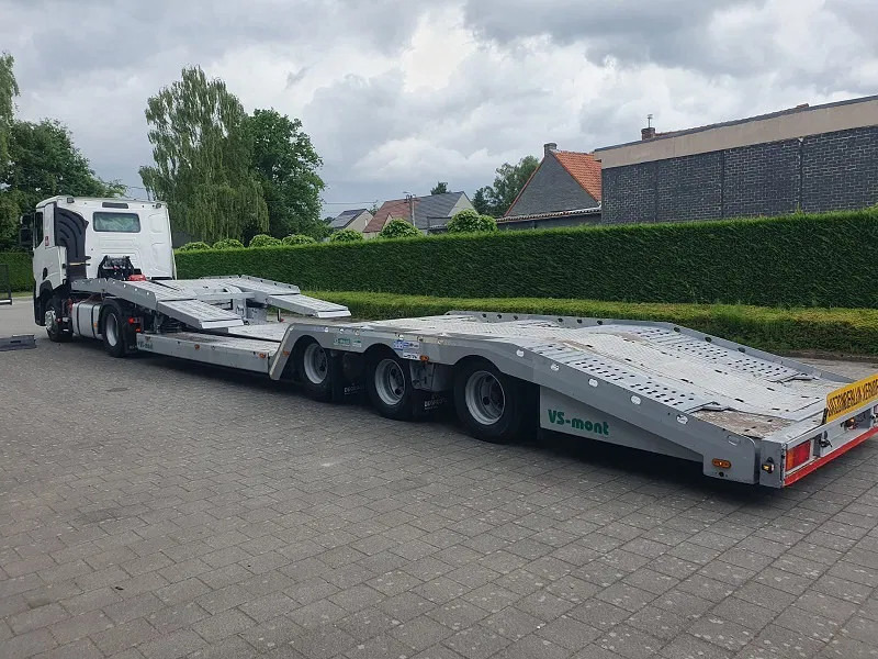 VS MONT VSAT02 -Belgische Trailer - Truck transporter - Félpótkocsi autószállító: 1 kép. VS MONT VSAT02 -Belgische Trailer - Truck transporter - Félpótkocsi autószállító: 1 kép.