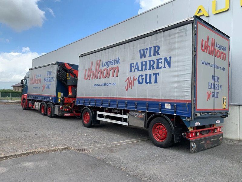 Mercedes-Benz Actros 2548 6X2 + Aanhanger*Palfinger crane*Cruise control*Airco* - Ponyvás teherautó, Darus autó: 2 kép. Mercedes-Benz Actros 2548 6X2 + Aanhanger*Palfinger crane*Cruise control*Airco* - Ponyvás teherautó, Darus autó: 2 kép.