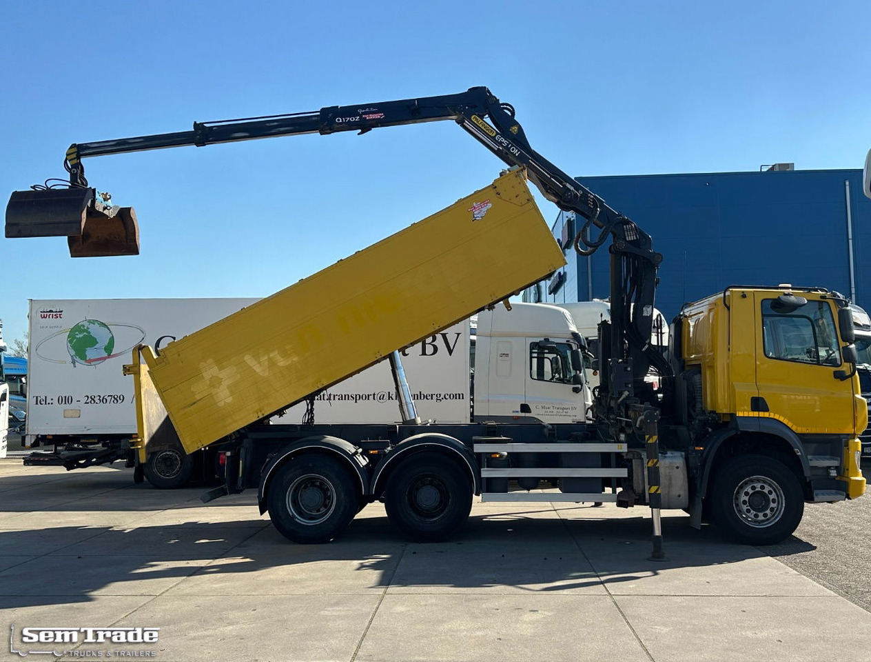 DAF CF 410 FAT 6X4 188.000 KM Palfinger 17 TON/Meter Kraan 2 Zijdige Ruizeveld K - Darus autó: 4 kép. DAF CF 410 FAT 6X4 188.000 KM Palfinger 17 TON/Meter Kraan 2 Zijdige Ruizeveld K - Darus autó: 4 kép.