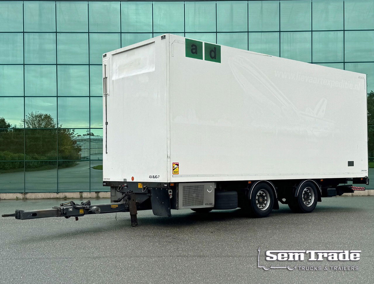 DRACO MZS 218 Wipkar 750 x 250 x 290 CM Inside Tail Lift 2021 TRS Iceland TOP Condition NL Trailertrailer - Pótkocsi dobozos: 1 kép. DRACO MZS 218 Wipkar 750 x 250 x 290 CM Inside Tail Lift 2021 TRS Iceland TOP Condition NL Trailertrailer - Pótkocsi dobozos: 1 kép.