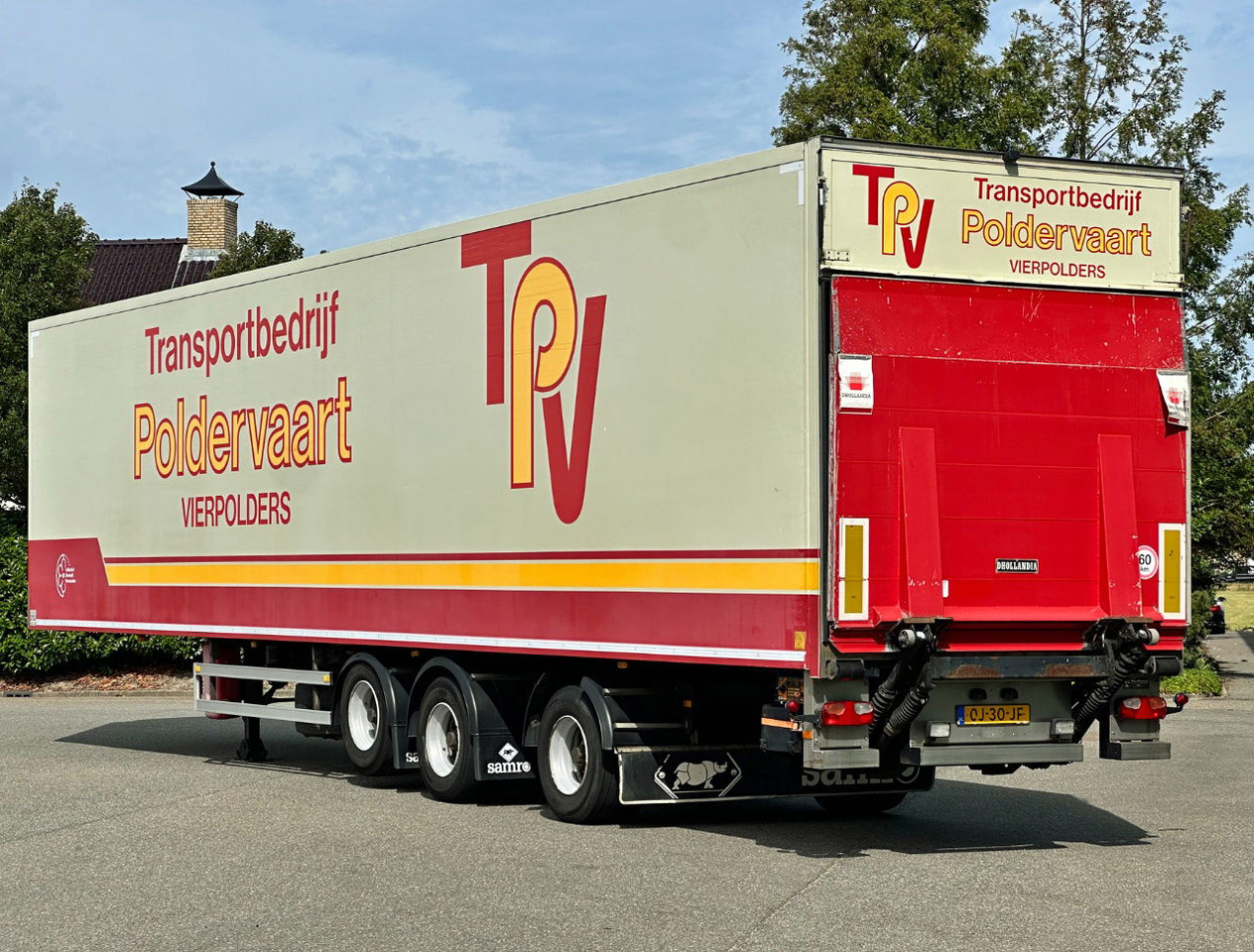 Samro 3-AS Stuuras 3 Tons Achtersluitklep - Félpótkocsi hűtős: 3 kép. Samro 3-AS Stuuras 3 Tons Achtersluitklep - Félpótkocsi hűtős: 3 kép.