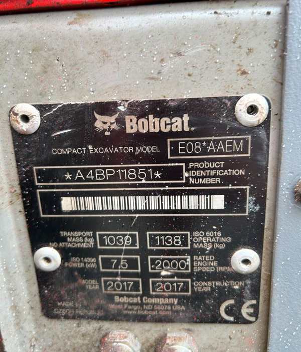 Mini Pelle BOBCAT 1138 KGS - Minikotró: 5 kép. Mini Pelle BOBCAT 1138 KGS - Minikotró: 5 kép.