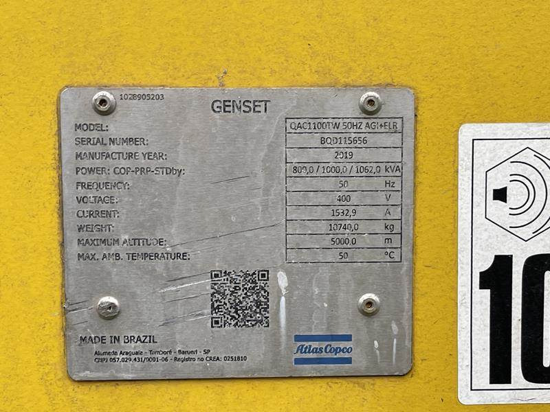 Atlas-Copco QAC 1100 TWIN-POWER - Áramfejlesztő: 1 kép. Atlas-Copco QAC 1100 TWIN-POWER - Áramfejlesztő: 1 kép.