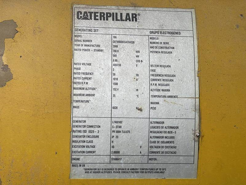 Cat C 18 - 700 - Áramfejlesztő: 3 kép. Cat C 18 - 700 - Áramfejlesztő: 3 kép.