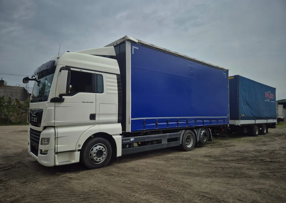 MAN TGX 26.460 Firana ZESTAW - Ponyvás teherautó: 2 kép. MAN TGX 26.460 Firana ZESTAW - Ponyvás teherautó: 2 kép.