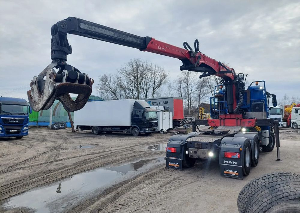 MAN TGS 26-480 6x4 do drewna PALFINGER Epsilon S 270L83 - Nyergesvontató: 1 kép. MAN TGS 26-480 6x4 do drewna PALFINGER Epsilon S 270L83 - Nyergesvontató: 1 kép.