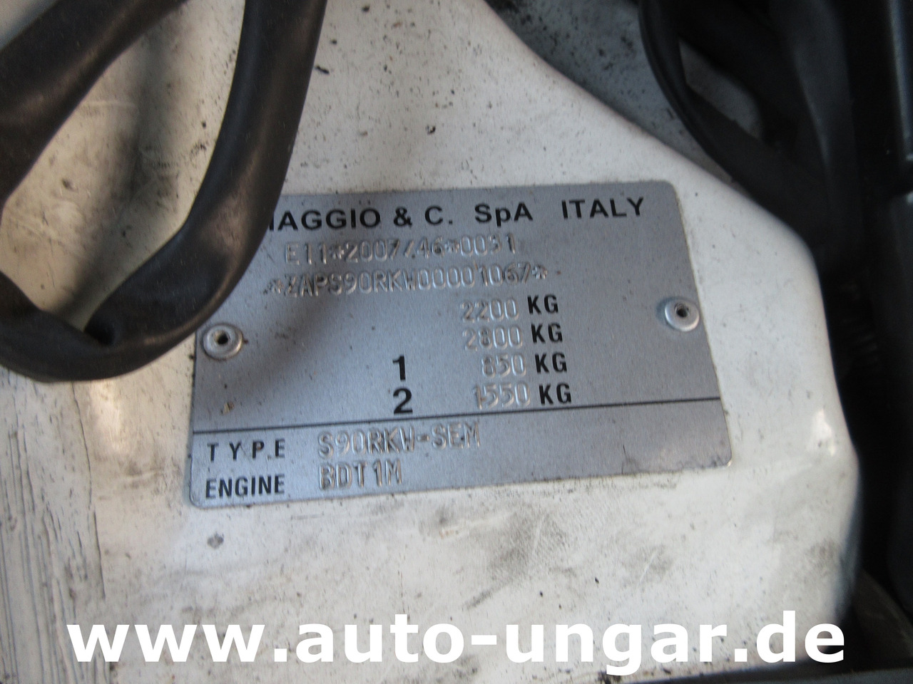 Szemetesautó Piaggio Maxxi D120 Diesel Müllwagen Bj. 2012 BOM Garbage Truck °1067: 16 kép.