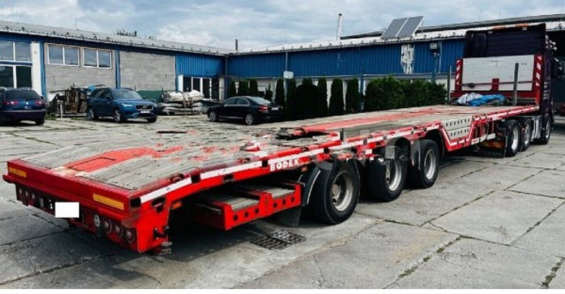 Bodex 53t/40t/28m teleskop ADR no ramp - Félpótkocsi mélybölcsős: 5 kép. Bodex 53t/40t/28m teleskop ADR no ramp - Félpótkocsi mélybölcsős: 5 kép.