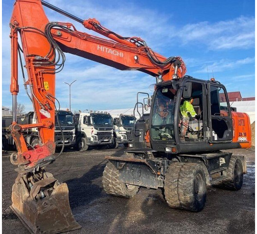 Hitachi 20t ZX190 W-6 (Zaxis) - Gumikerekes kotró: 1 kép. Hitachi 20t ZX190 W-6 (Zaxis) - Gumikerekes kotró: 1 kép.