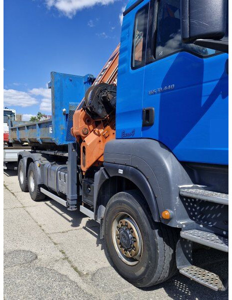 MAN TGS 33.440 +Terex-Atlas 240 - Billenőplatós teherautó, Darus autó: 3 kép. MAN TGS 33.440 +Terex-Atlas 240 - Billenőplatós teherautó, Darus autó: 3 kép.