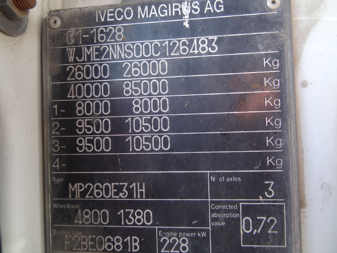 Iveco EuroTrakker 260E31 6X4 Palfinger 36002 - Platós teherautó, Darus autó: 3 kép. Iveco EuroTrakker 260E31 6X4 Palfinger 36002 - Platós teherautó, Darus autó: 3 kép.