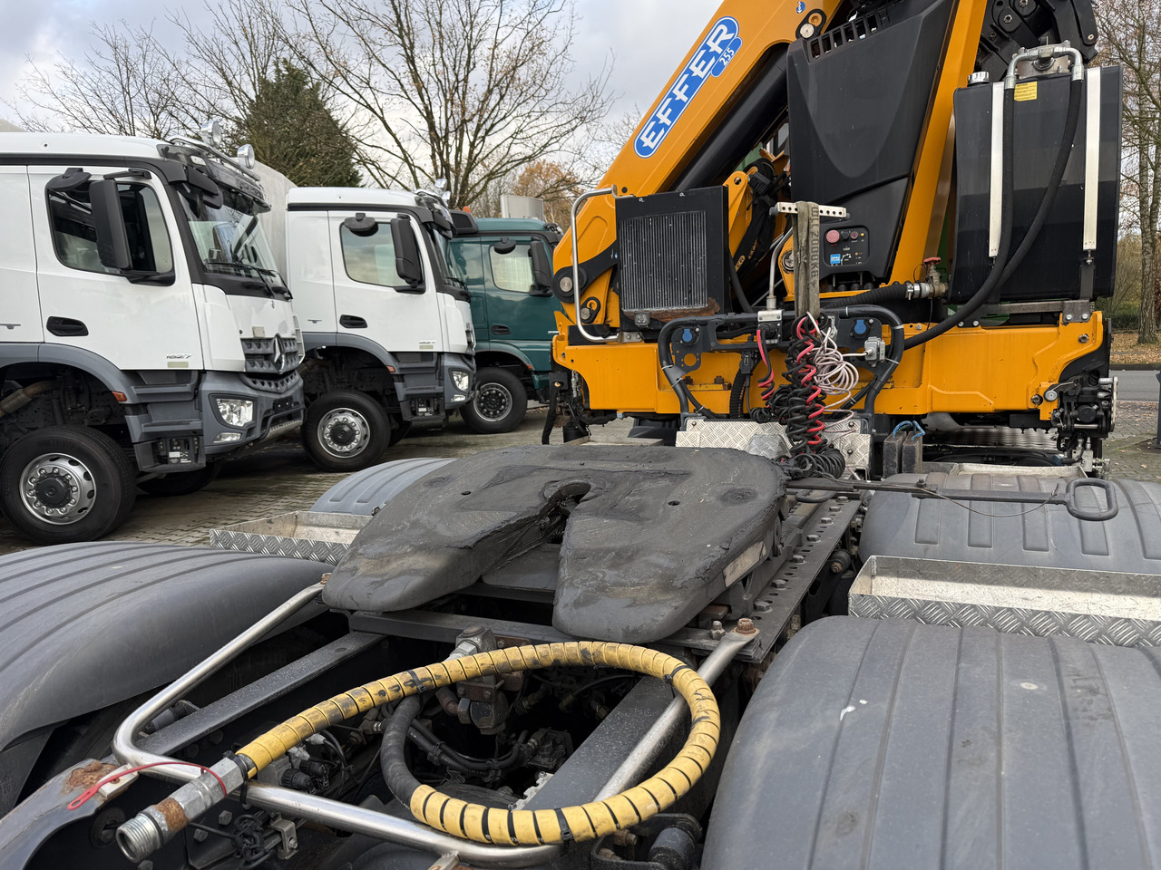 Scania G480 6X4 Kran Effer 255 6S bis 20.5 Meter - Darus autó, Nyergesvontató: 2 kép. Scania G480 6X4 Kran Effer 255 6S bis 20.5 Meter - Darus autó, Nyergesvontató: 2 kép.