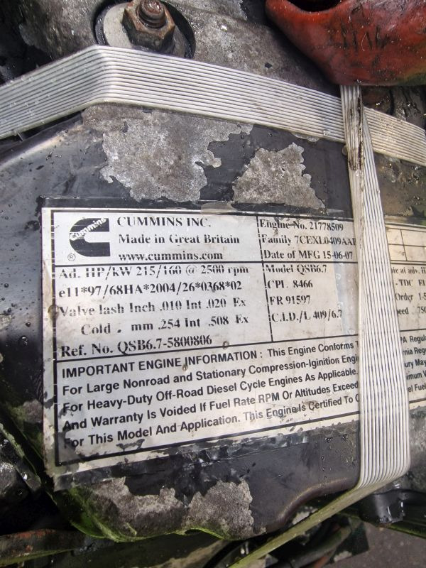 Cummins QSB6.7 CPL 8466 Engine (Industrial) - Motor - Ipari gép: 2 kép. Cummins QSB6.7 CPL 8466 Engine (Industrial) - Motor - Ipari gép: 2 kép.