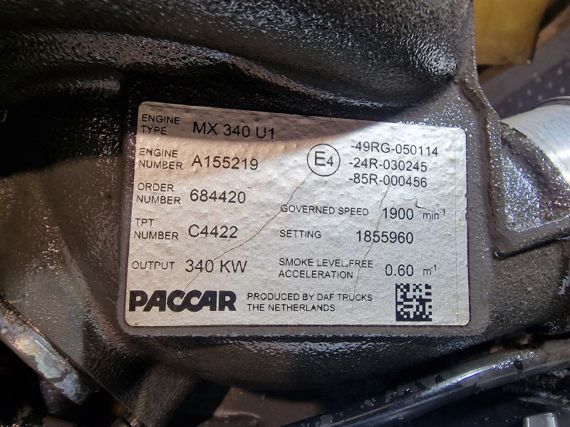 DAF MX340U1 EUR5 XF106.460 Engine (Truck) - Motor - Teherautó: 2 kép. DAF MX340U1 EUR5 XF106.460 Engine (Truck) - Motor - Teherautó: 2 kép.