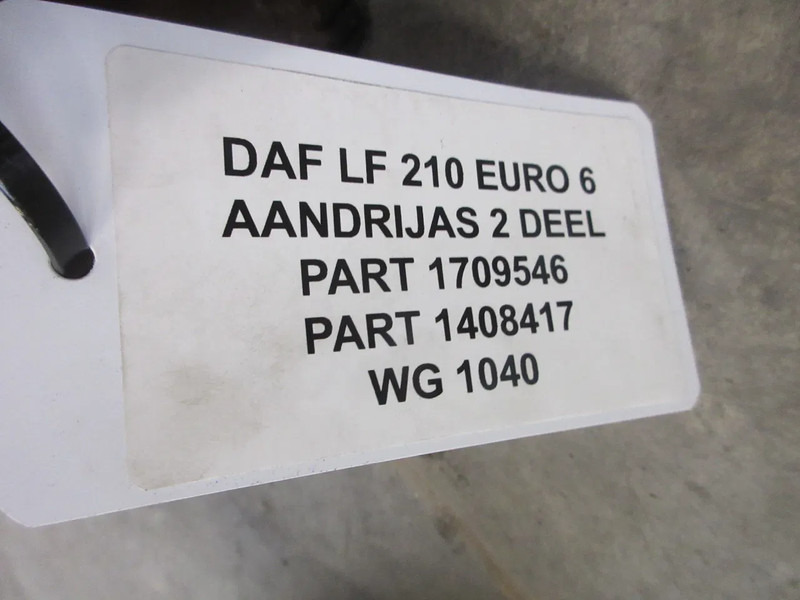 DAF 1709546 // 1408417 AANDRIJF AS DAF LF 210 MODEL 2020 - Féltengely - Teherautó: 3 kép. DAF 1709546 // 1408417 AANDRIJF AS DAF LF 210 MODEL 2020 - Féltengely - Teherautó: 3 kép.