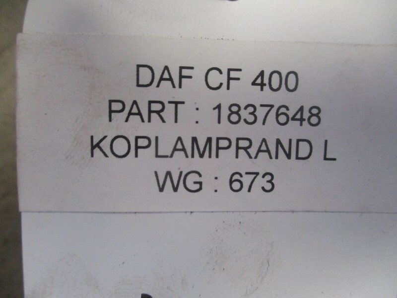 DAF 1837648 CF 400 Euro 6 links - Lökhárító sarok - Teherautó: 2 kép. DAF 1837648 CF 400 Euro 6 links - Lökhárító sarok - Teherautó: 2 kép.
