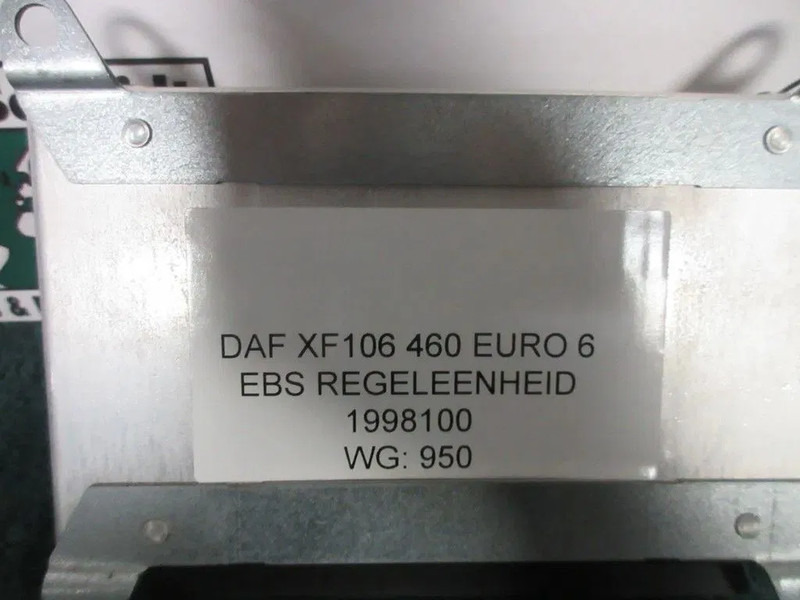 DAF 1998100 // DAF CF XF EBS3 MODULE EURO 6 - Elektromos rendszer - Teherautó: 5 kép. DAF 1998100 // DAF CF XF EBS3 MODULE EURO 6 - Elektromos rendszer - Teherautó: 5 kép.