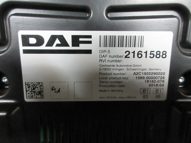 DAF 2161588 INSTRUMENTENPANEEL DAF XF CF 450 EURO 6 MODEL 2020 - Műszerfal - Teherautó: 5 kép. DAF 2161588 INSTRUMENTENPANEEL DAF XF CF 450 EURO 6 MODEL 2020 - Műszerfal - Teherautó: 5 kép.